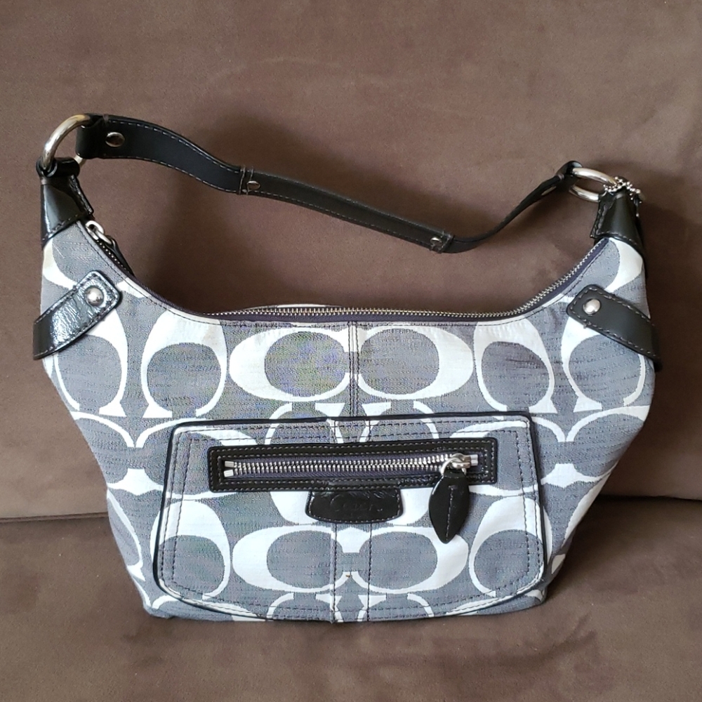 Coach signature shoulder bag